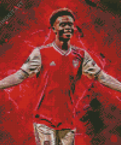 Footballer Bukayo Saka Diamond Paintings