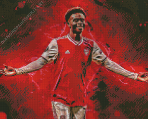 Footballer Bukayo Saka Diamond Paintings