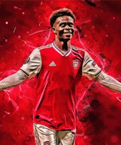 Footballer Bukayo Saka Diamond Paintings