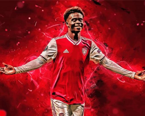 Footballer Bukayo Saka Diamond Paintings