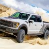 Ford Ranger Raptor In Desert Diamond Paintings