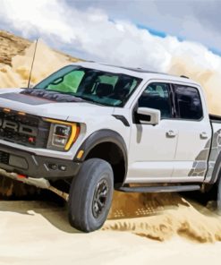 Ford Ranger Raptor In Desert Diamond Paintings