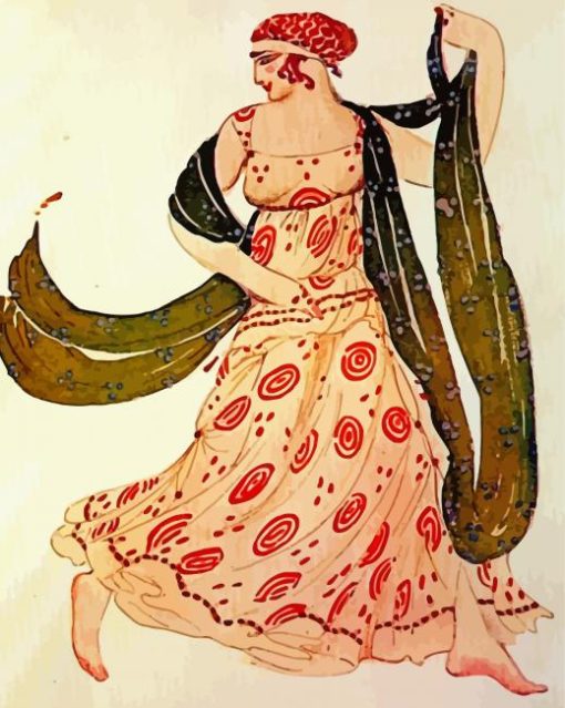 Greek Dancer By Leon Bakst Diamond Paintings