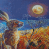 Harvest Hare Moon Diamond Paintings