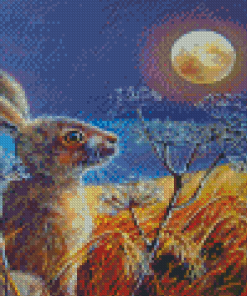 Harvest Hare Moon Diamond Paintings