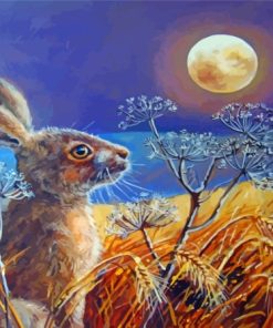 Harvest Hare Moon Diamond Paintings