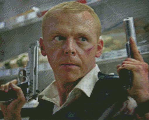 Hot Fuzz Nicholas Character Diamond Paintings