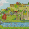 Illustration Bolton Abbey Diamond Paintings