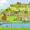 Illustration Bolton Abbey Diamond Paintings