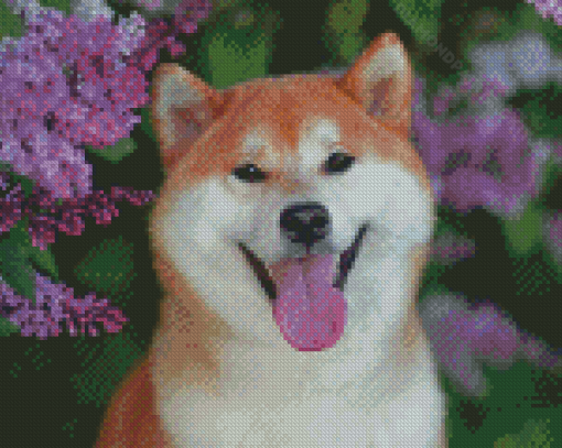 Japanese Dog Diamond Paintings