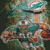 Miami Dolphins Poster Art Diamond Paintings