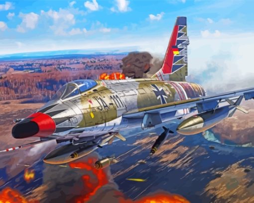 NA F100 Super Sabre Diamond Paintings