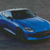 Nissan Z Blue Car Diamond Paintings