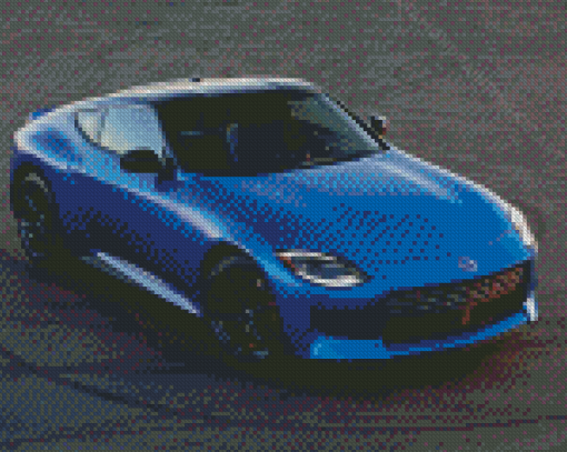 Nissan Z Blue Car Diamond Paintings