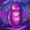 Pink Owl Bird Art Diamond Paintings