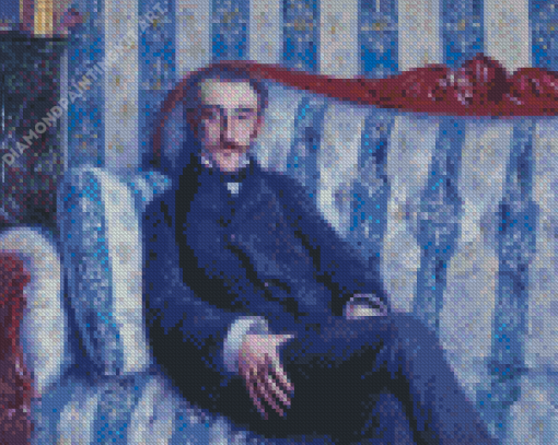 Portrait Of A Man By Caillebotte Diamond Paintings