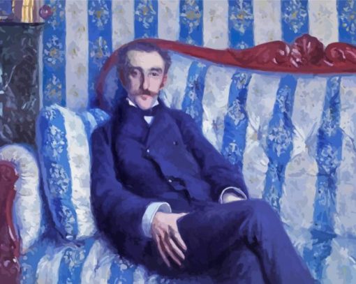 Portrait Of A Man By Caillebotte Diamond Paintings