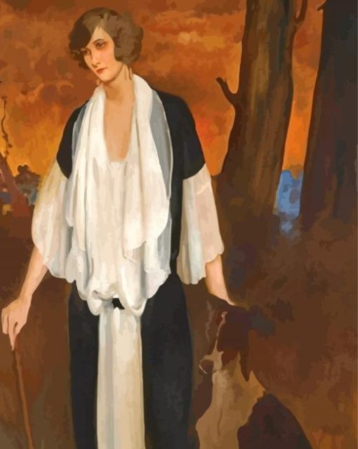 Portrait Of The Future Countess Henri De Boisgelin By Leon Bakst Diamond Paintings