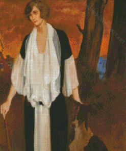 Portrait Of The Future Countess Henri De Boisgelin By Leon Bakst Diamond Paintings