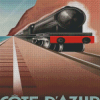 Pullman Express Train Poster Diamond Paintings