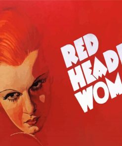 Red Headed Woman Poster Diamond Paintings