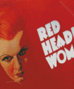 Red Headed Woman Poster Diamond Paintings