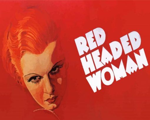 Red Headed Woman Poster Diamond Paintings