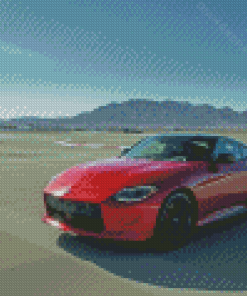 Red Nissan Z Diamond Paintings