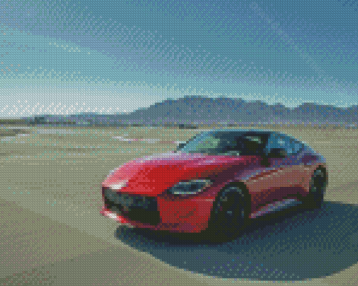 Red Nissan Z Diamond Paintings