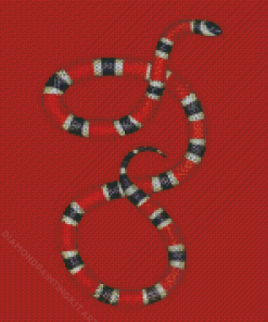 Red Snake Diamond Paintings