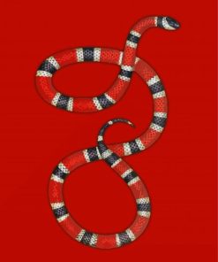 Red Snake Diamond Paintings