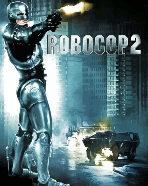 Science Fiction Movie Robocop 2 Diamond Paintings