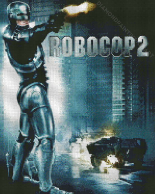 Science Fiction Movie Robocop 2 Diamond Paintings