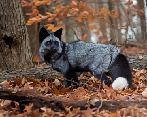 Silver Fox Animal Diamond Paintings