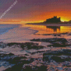 Sunrise Bamburgh Castle Diamond Paintings