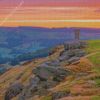 Sunset At Lunds Tower Sutton In Craven Diamond Paintings