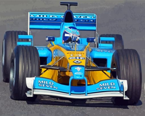 The Renault R202 Formula One Car Diamond Paintings