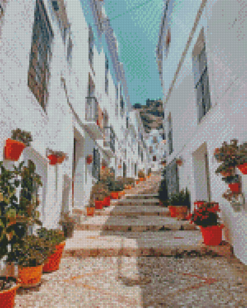 The White Village Frigiliana Spain Diamond Paintings