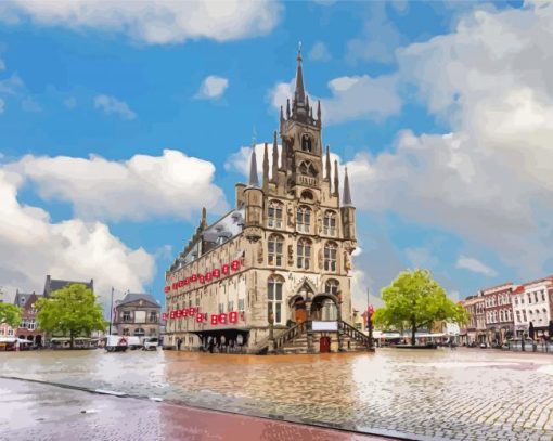 Town Hall Gouda Netherlands Diamond Paintings