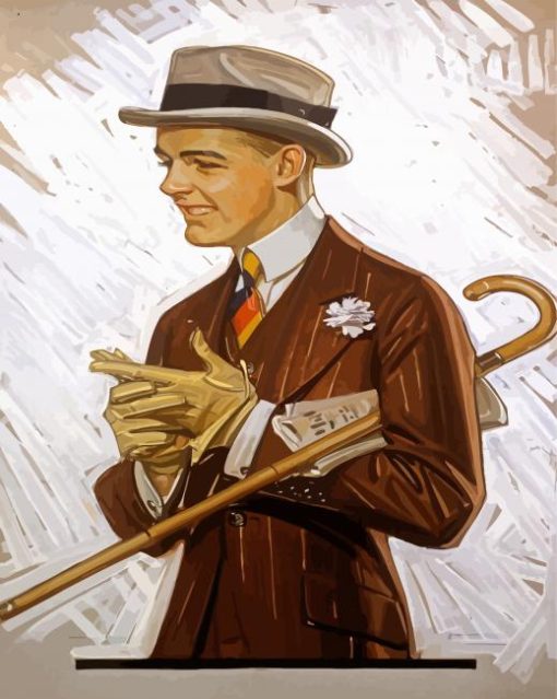 Vintage Retro Man Diamond Paintings