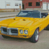 Yellow 1969 Pontiac Firebird Diamond Paintings