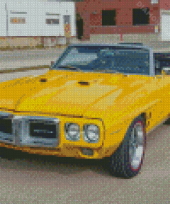 Yellow 1969 Pontiac Firebird Diamond Paintings