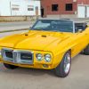 Yellow 1969 Pontiac Firebird Diamond Paintings