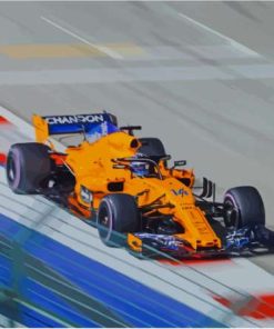 Yellow F1 Diamond Paintings