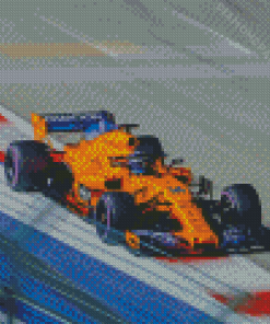 Yellow F1 Diamond Paintings