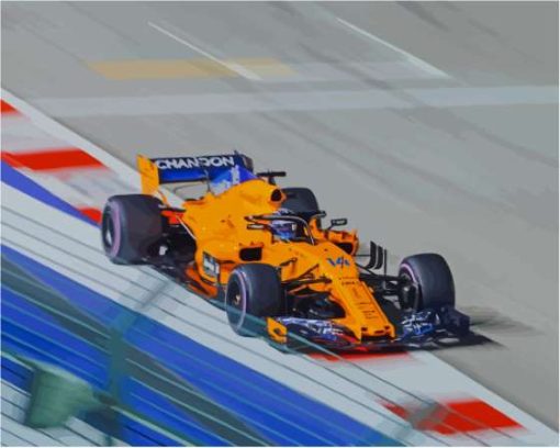 Yellow F1 Diamond Paintings