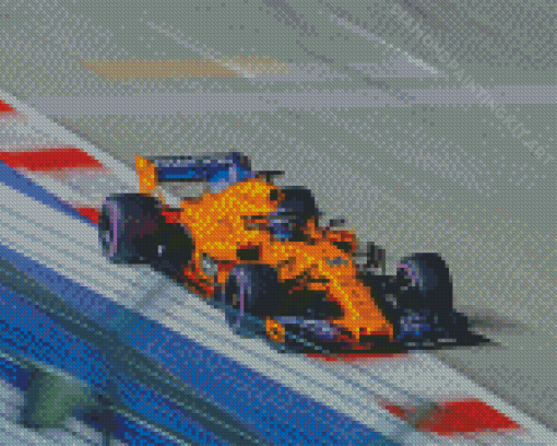 Yellow F1 Diamond Paintings