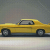 Yellow Mercury Cougar Classic Car Diamond Paintings