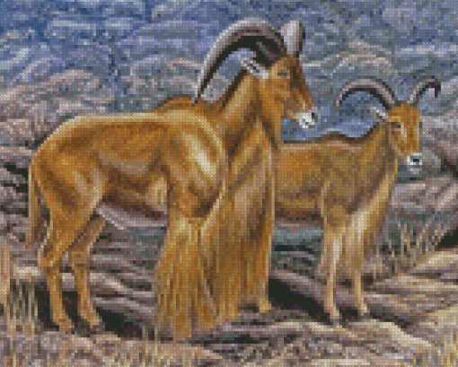 Aoudad Sheeps Art Diamond Paintings