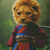 Asian Warrior Lion Diamond Paintings